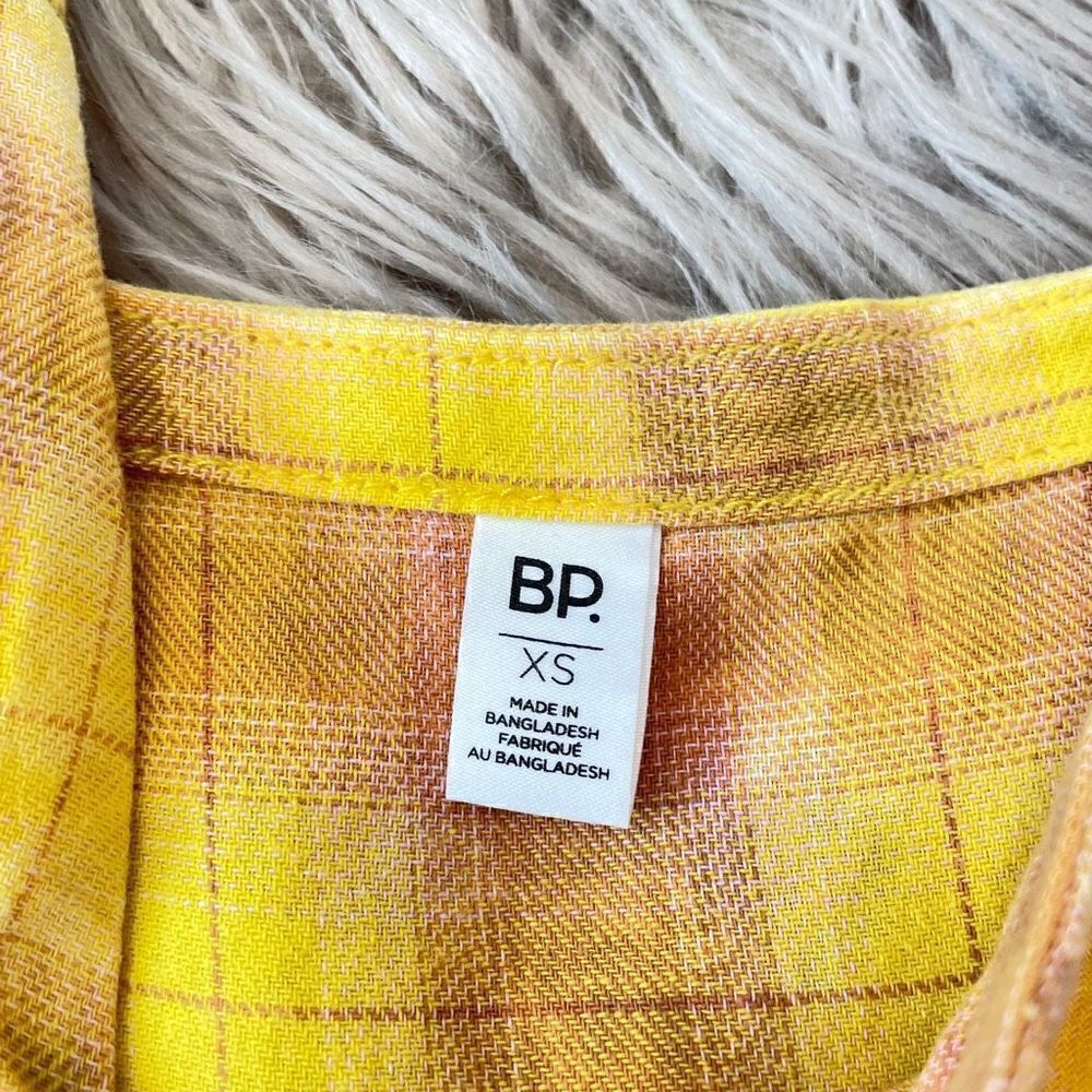 BP yellow plaid dress XS - Picture 2 of 4